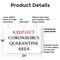 Signmission Keep Out Quarantine OSHA Notice Sign, Plastic, 24in W x 18in L, 2PK OS-2PACK-NS-P-1824-25585 - alternate 4